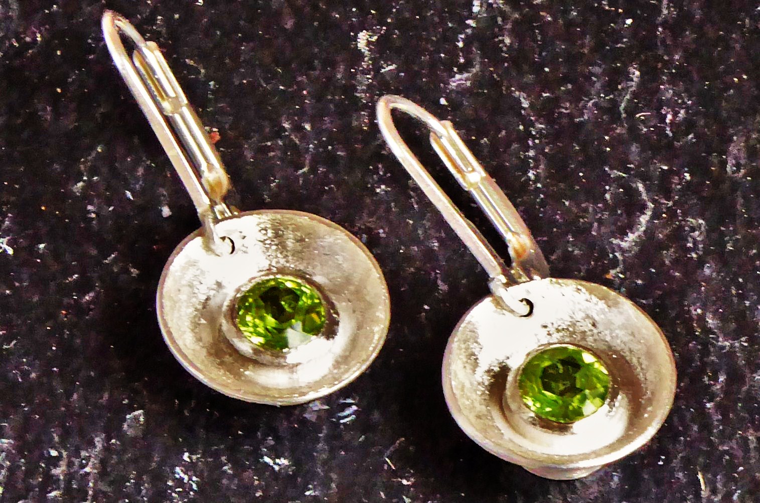 Mandschurischer Peridot Silber Brisuren