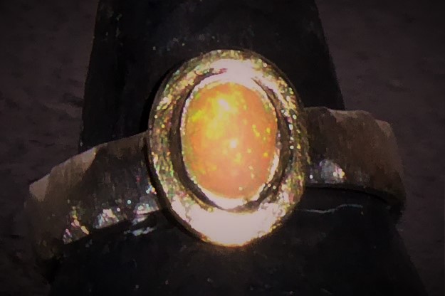 Opal Silber-/Goldring